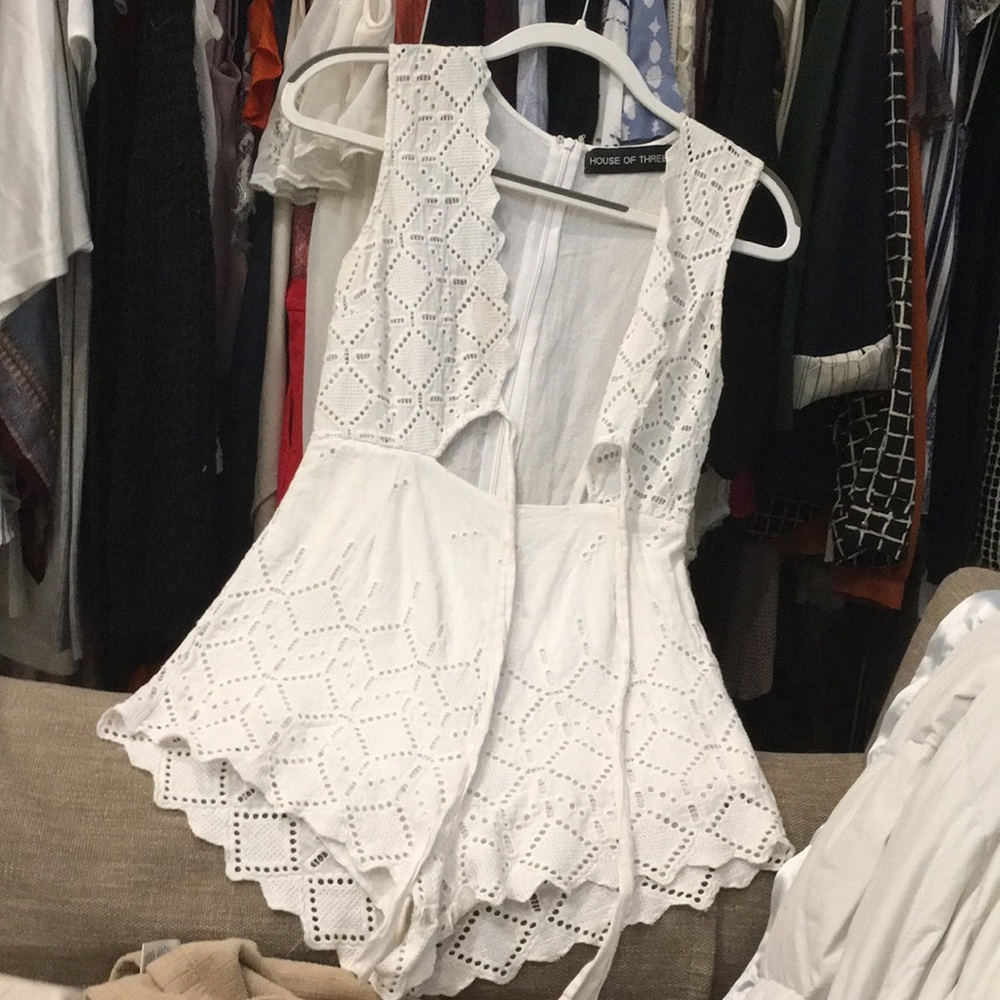 Cute white romper